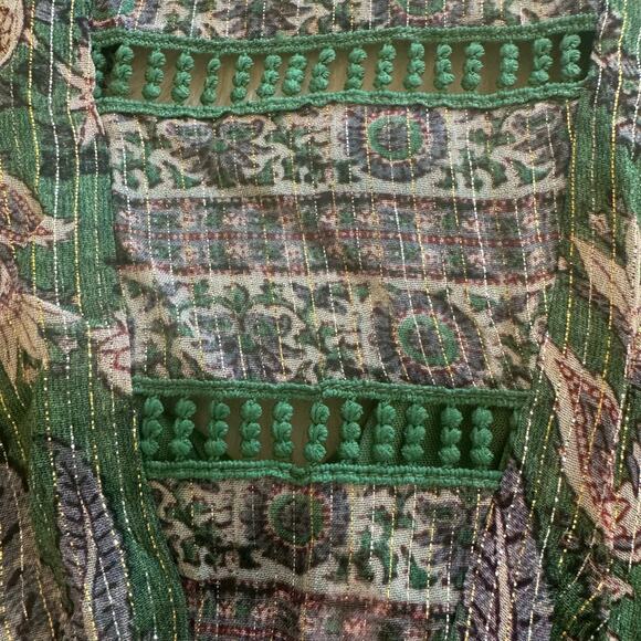 Hemant & Nandita Paisley Print Lisa Short Dress Small NWOT - Picture 8 of 16